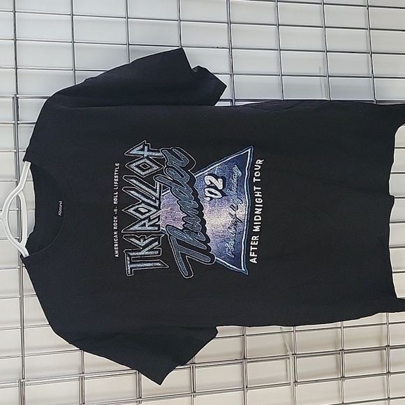 Abound "The Roll Of Thunder After Midnight Tour" Men's T-Shirt Size LG Black - Picture 1 of 4